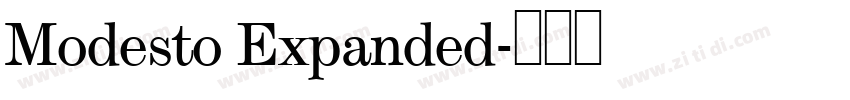 Modesto Expanded字体转换